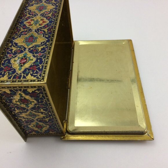 Schrafft's Vintage Tin Candy Box Canco Persian Lithograph Motif Hinged Lid - Picture 10 of 16